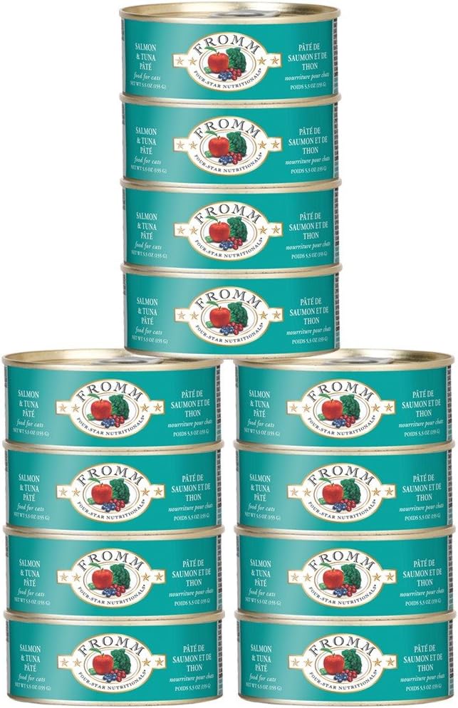 Fourstar Cat Food Canned Salmon Tuna Pate (12X5 Oz)
