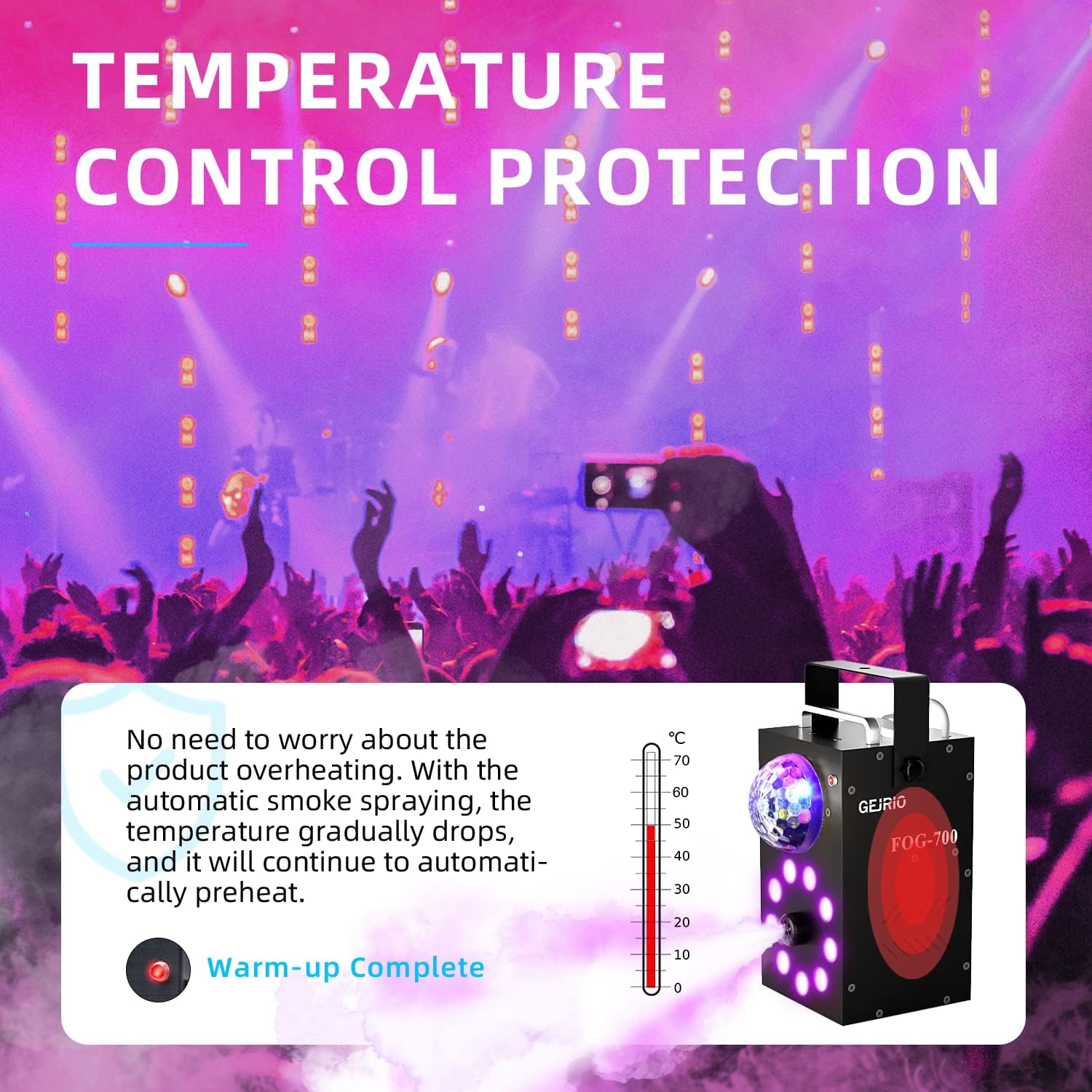 Amazon.co.jp: フォグマシン、ディスコボールライトと9個のLEDライト