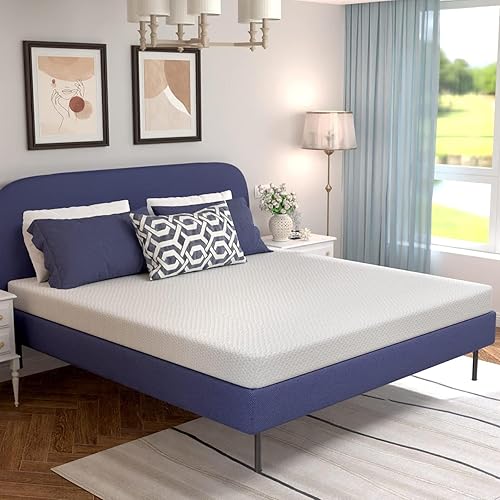 Miniatura 19 de BLKMTY Colchón Queen de 6 pulgadas, colchón de espuma viscoelástica de firmeza media, colchón transpirable para alivio de presión y colchón de gel