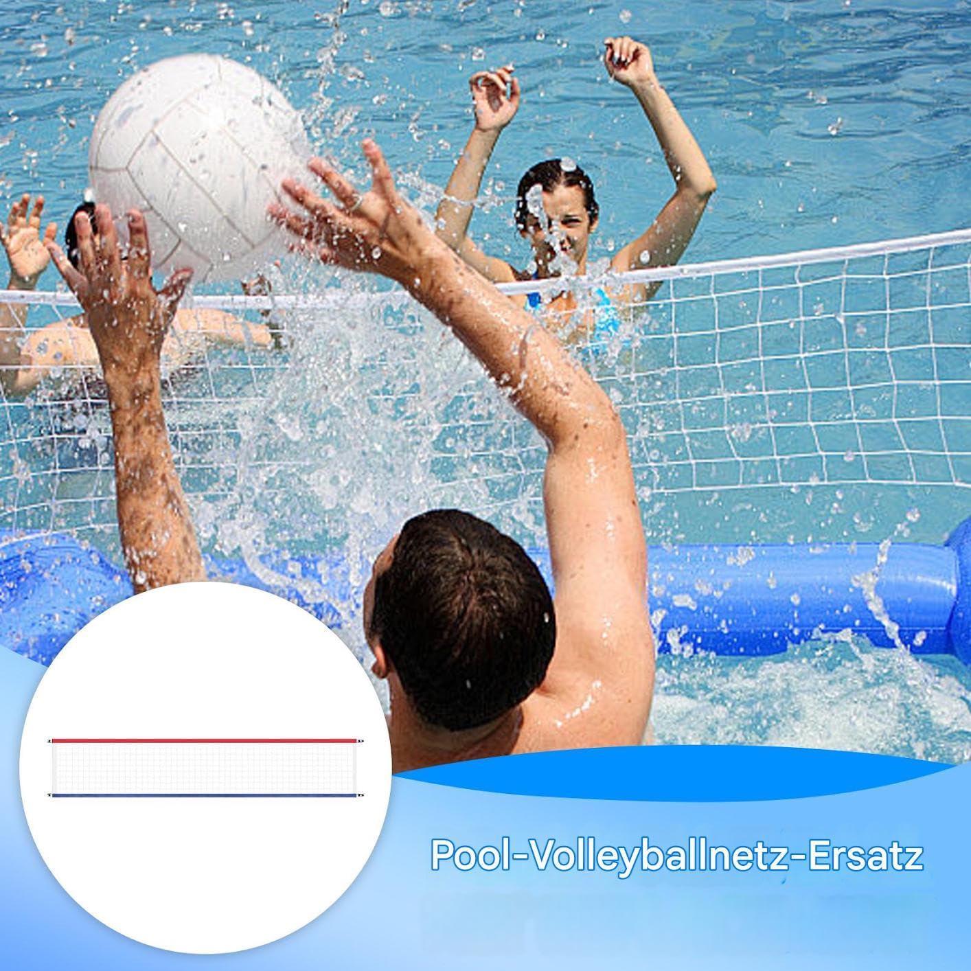 Filet De Volley Pour Piscine Robuste Imperméable Portable Ajustable