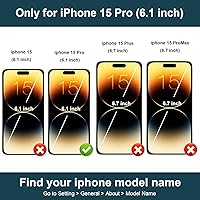 Vista 2 de Folosu Funda compatible con iPhone 15 Pro con soporte para tarjetas, rotación de 360°, soporte de anillo de dedo con función atril, bloqueo RFID