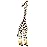 FUNSHOWCASE African Jungle Animals Male Giraffe Bull Toy Figure Realistic Plastic Figurine Height 6.5-inch