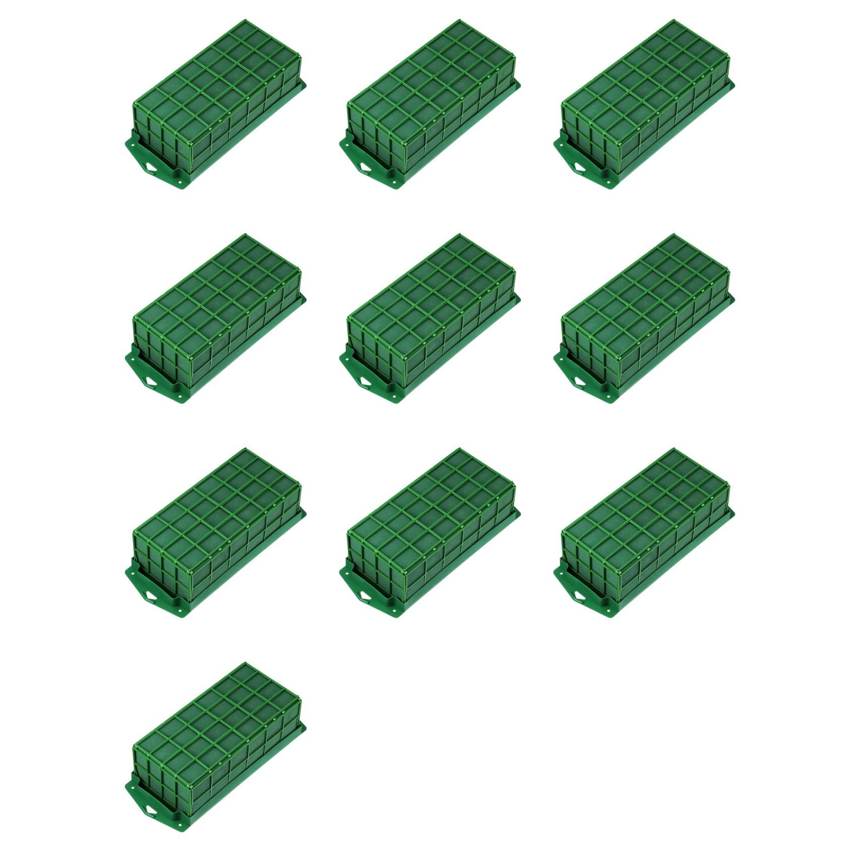 Vjsujehgy 10 Pcs Floral Foam Cage Flower Holder with Floral Foam for Flowers Cage Bowl for Table Centerpiece Floral Arrangement