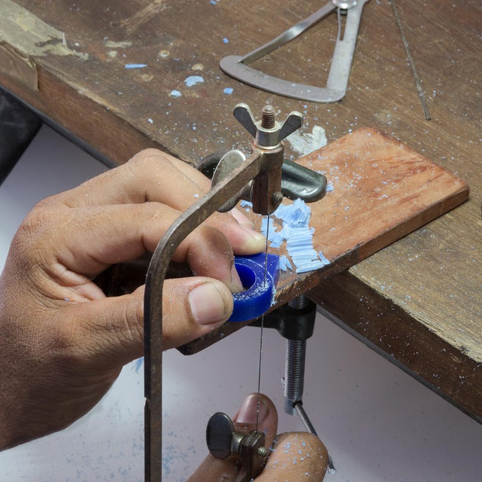 Schnitzwachs Block, Blauer Wachsblock für Schmuckherstellung | Hochdichter Juwelier Wachs zum Schnitzen von Ringen, Ohrringen Modellieren (15 kleine STK)