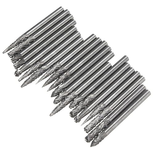 Miniatura 3 de Yakamoz - Juego de rebabas rotativas de carburo de tungsteno de doble corte