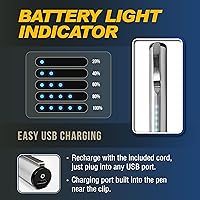 Vista 4 de Streetwise Pain Pen 25,000,000 voltios Pistola paralizante para autoprotección - Lápiz táctico paralizante para mujeres y hombres, recargable por