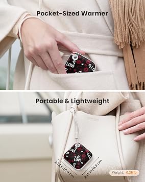 Gaiatop Rechargeable Hand Warmer with Light, Double-Sided Heating