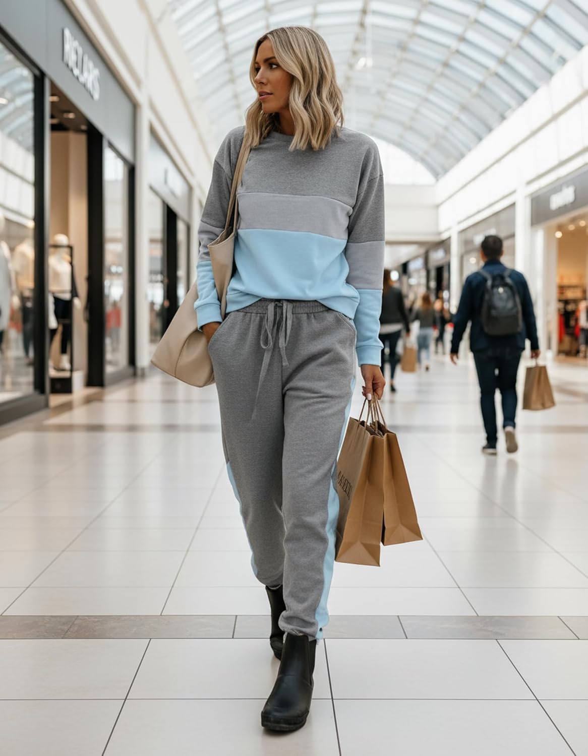 ETCYY NEW Lounge Sets for Women Two Piece Outfits Sweatsuits Sets Long Pant Loungewear Workout Athletic Tracksuits - Image 2