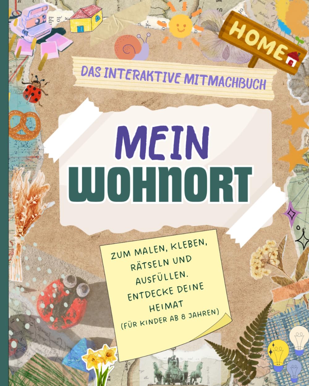 Mein Wohnort. Das interaktive Mitmachbuch: Zum Malen, Kleben, Rätseln und Ausfüllen. Entdecke deine Heimat. Für Kinder ab 8 Jahren