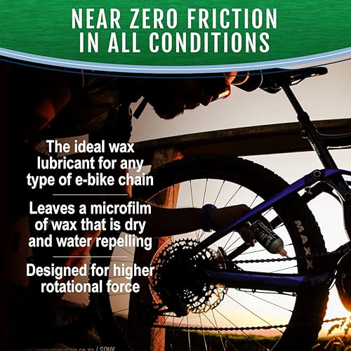 Miniatura 6 de Squirt Cera de cadena para bicicleta eléctrica con aditivos de alta presión para bicicletas eléctricas, lubricante de cadena eléctrica para