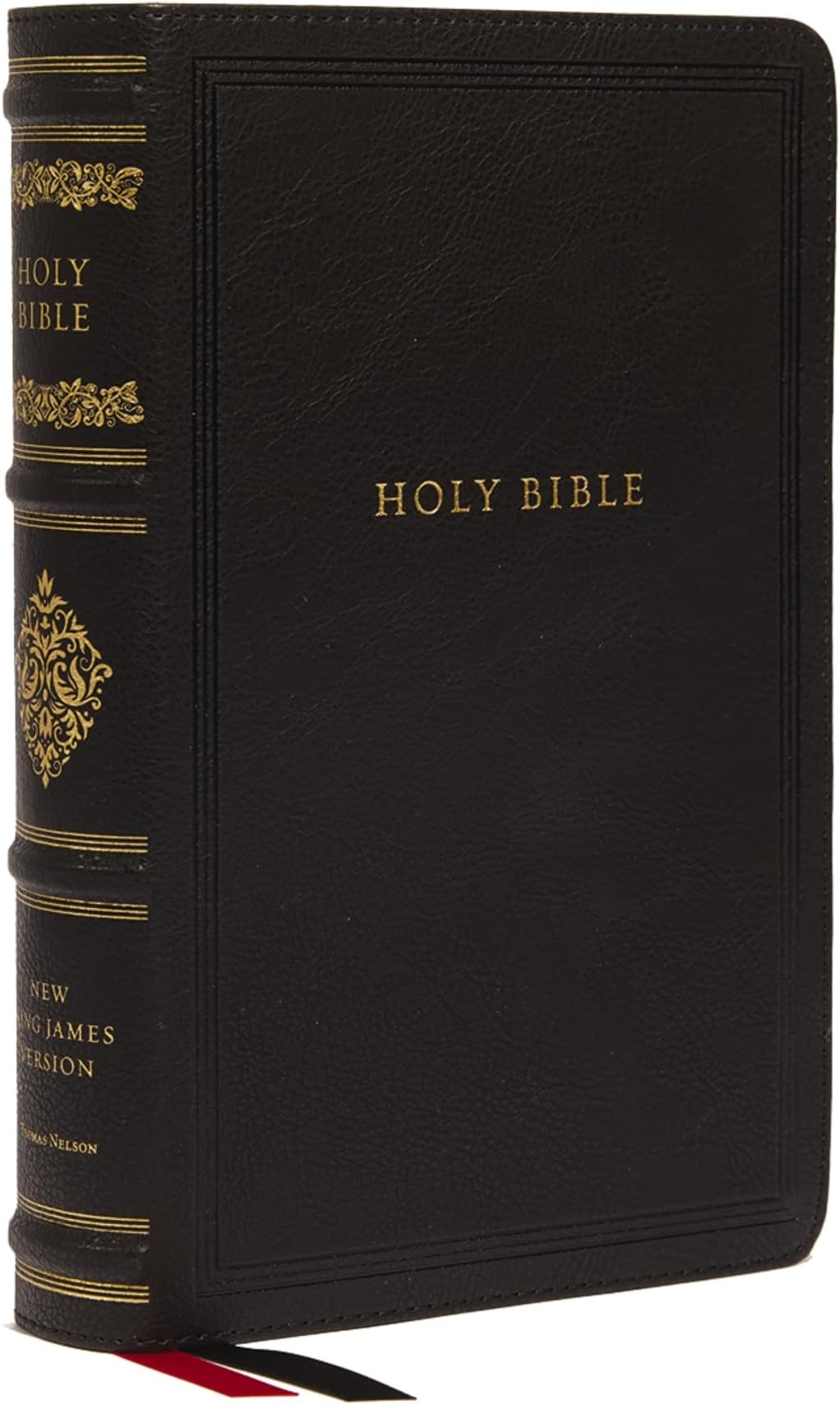 NKJV, Personal Size Reference Bible, Sovereign Collection, Leathersoft, Black, Red Letter, Comfort Print: Holy Bible, New King James Version