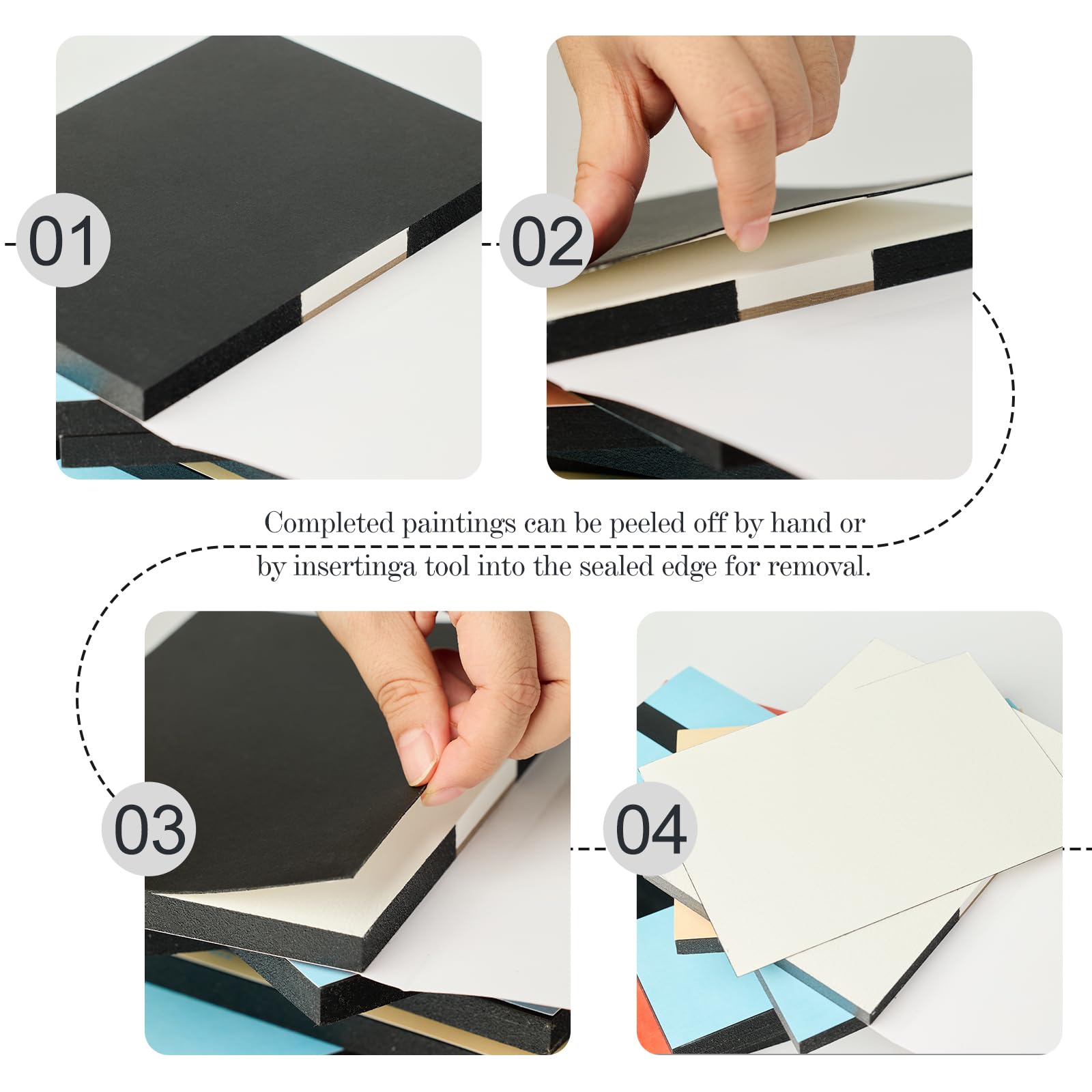 CuppaClip Bloc de papier aquarelle en pur coton 300 g/m² - Sans acide - 20 feuilles - Fournitures d'art aquarelle (presse à froid, 25,9 x 17,8 cm)