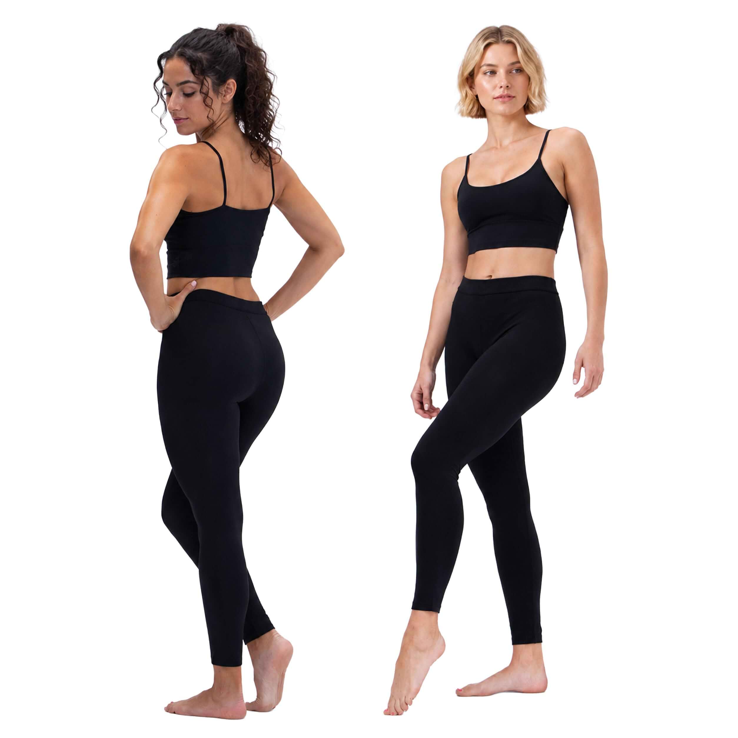 DEVOPS 2 Pack Women's High Waisted Soft Stretchy Comfortable Leggings Buttery Soft Premium Blend, High-Waisted Band, 4-Way Stretch Performance