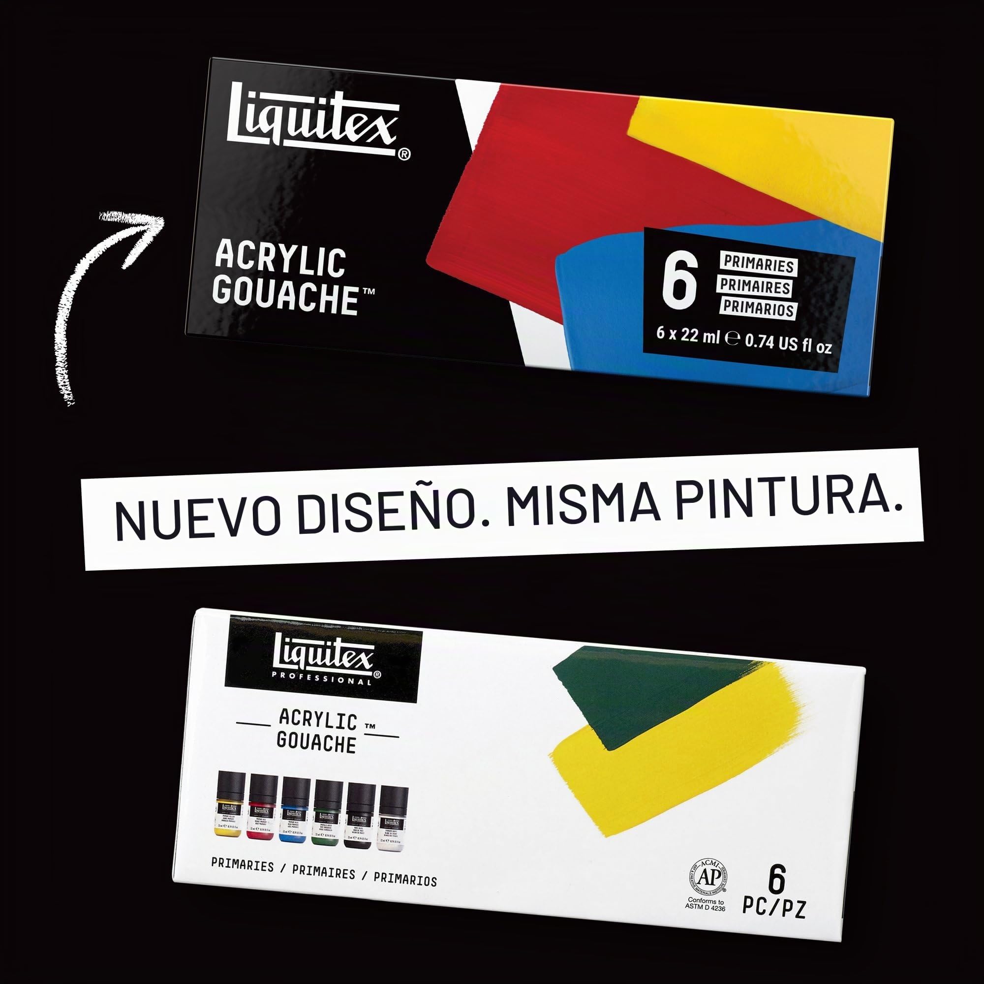 LQX PRO GOUACHE ACRÍLICO 6X59ML SET PRIMARIOS