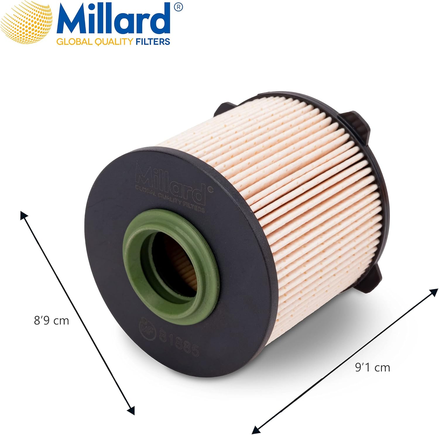 Car Fuel Filter Millard MF81885 91x89x25 mm Global Quality