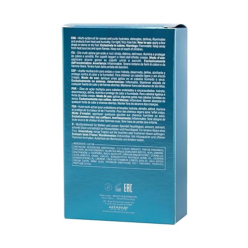 Miniatura 8 de Alfaparf Milano Semi Di Lino - Aceite para el cabello multibeneficio, definidor de rizos, protector de humedad y fortalecimiento para cabello