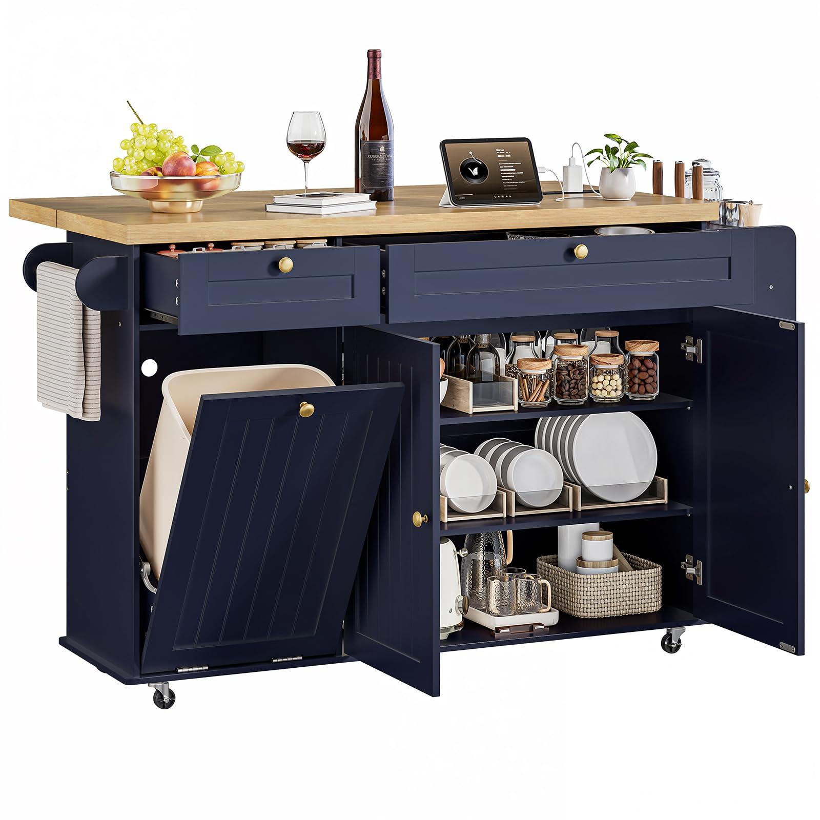 ONBRILL 60" Island w/ Outlet