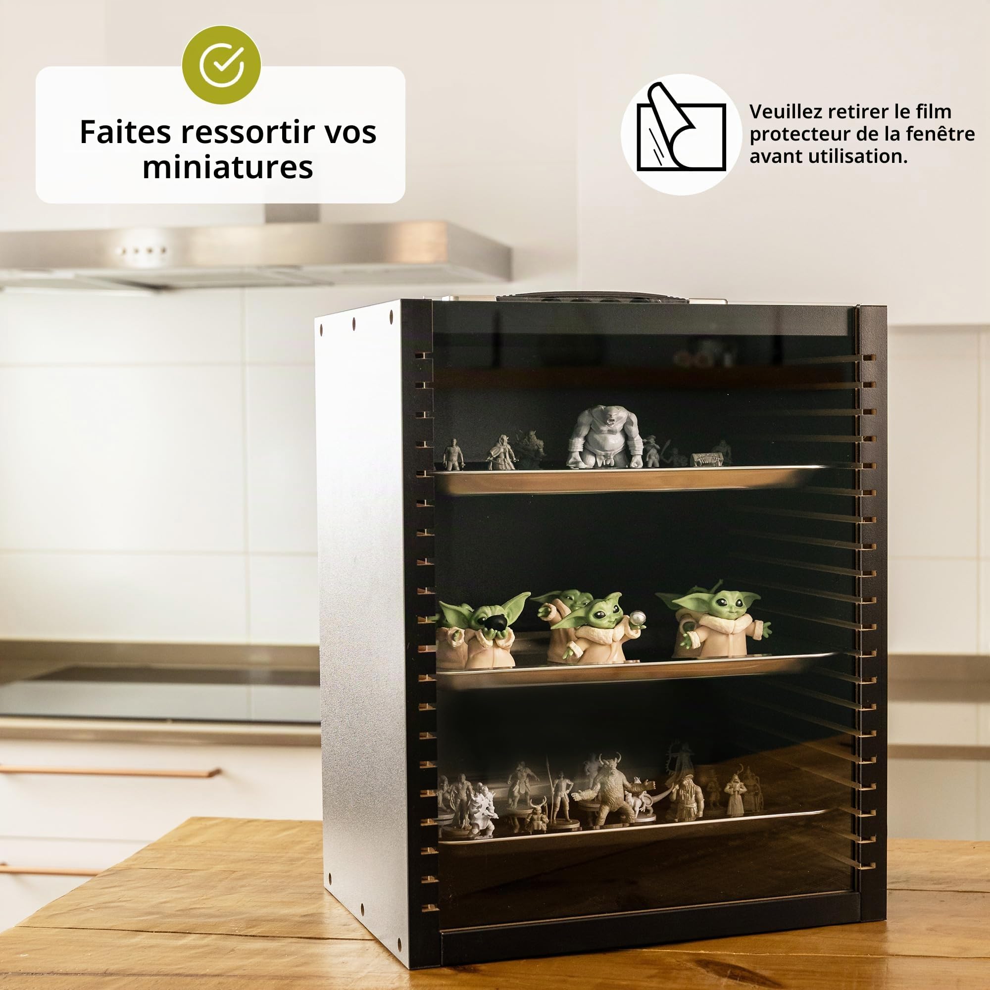 Boîte De Transport Miniature pour Objets De Collection | Vitrine De Rangement Miniatures pour Figurines | Boîtier De Modèles Et Coffret De Transport | Aussi pour Figurines Action