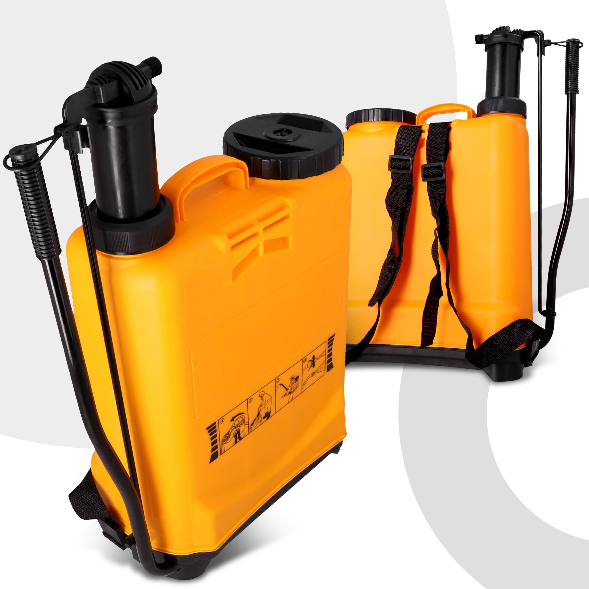 Instalguru Sulfatadora Mochila 16l Pulverizador Presión Manual Jardinería Fumigadora Huerto Herbicida Fertilizante Boquillas Regulables Tratamiento Plantas Diseño Ligero