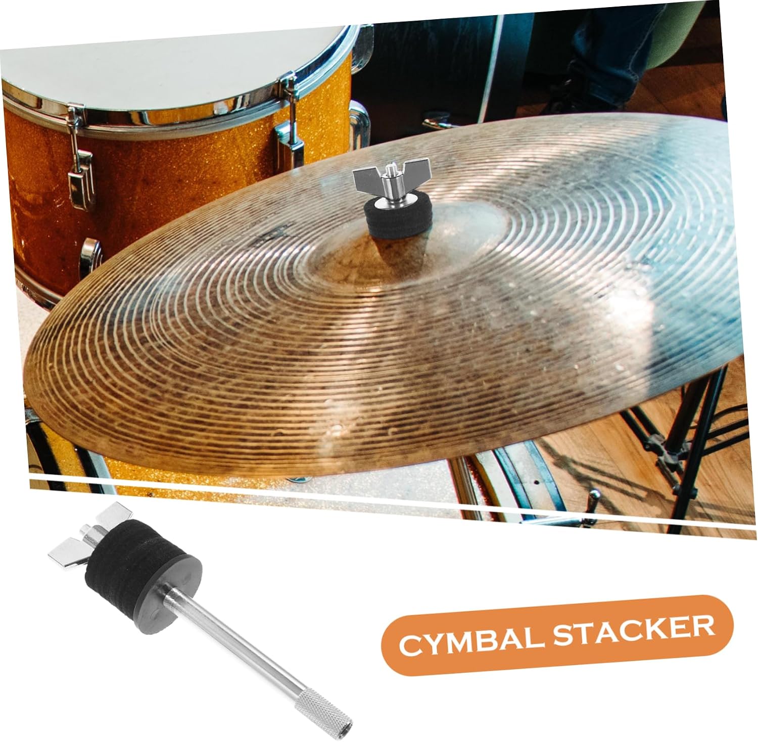 SUPVOX Water Mount Clamp Drum Cymbal Stacker Cymbal Bracket Holder Boom Arm Extension