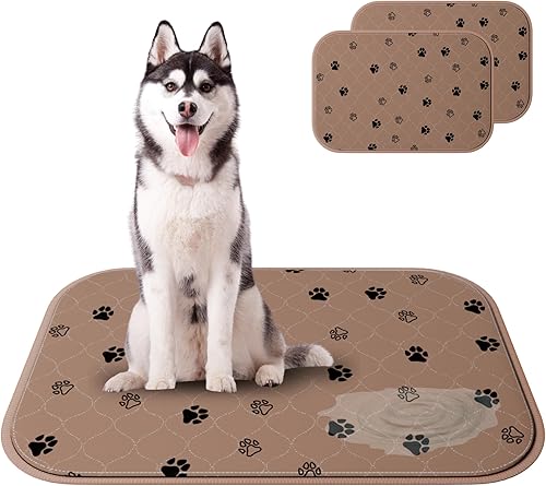 Nativ Products - Paquete de 2 almohadillas lavables para orina para perros, impermeables, superabsorbentes, lavables, reutilizables y