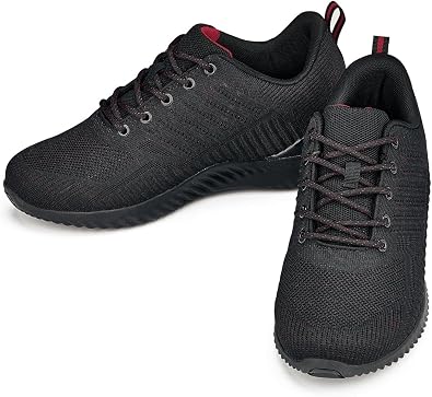 CALTO Men's Invisible Height Increasing Elevator Shoes - Ultra Lightweight Sporty Sneakers - 2.6 Inches Taller