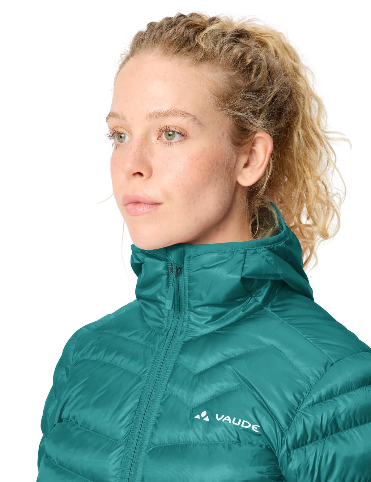 VAUDE Women's Batura Hooded Insulation Jacket, bardzo lekka damska kurtka izolacyjna z kapturem do sportów górskich, bardzo ciepła