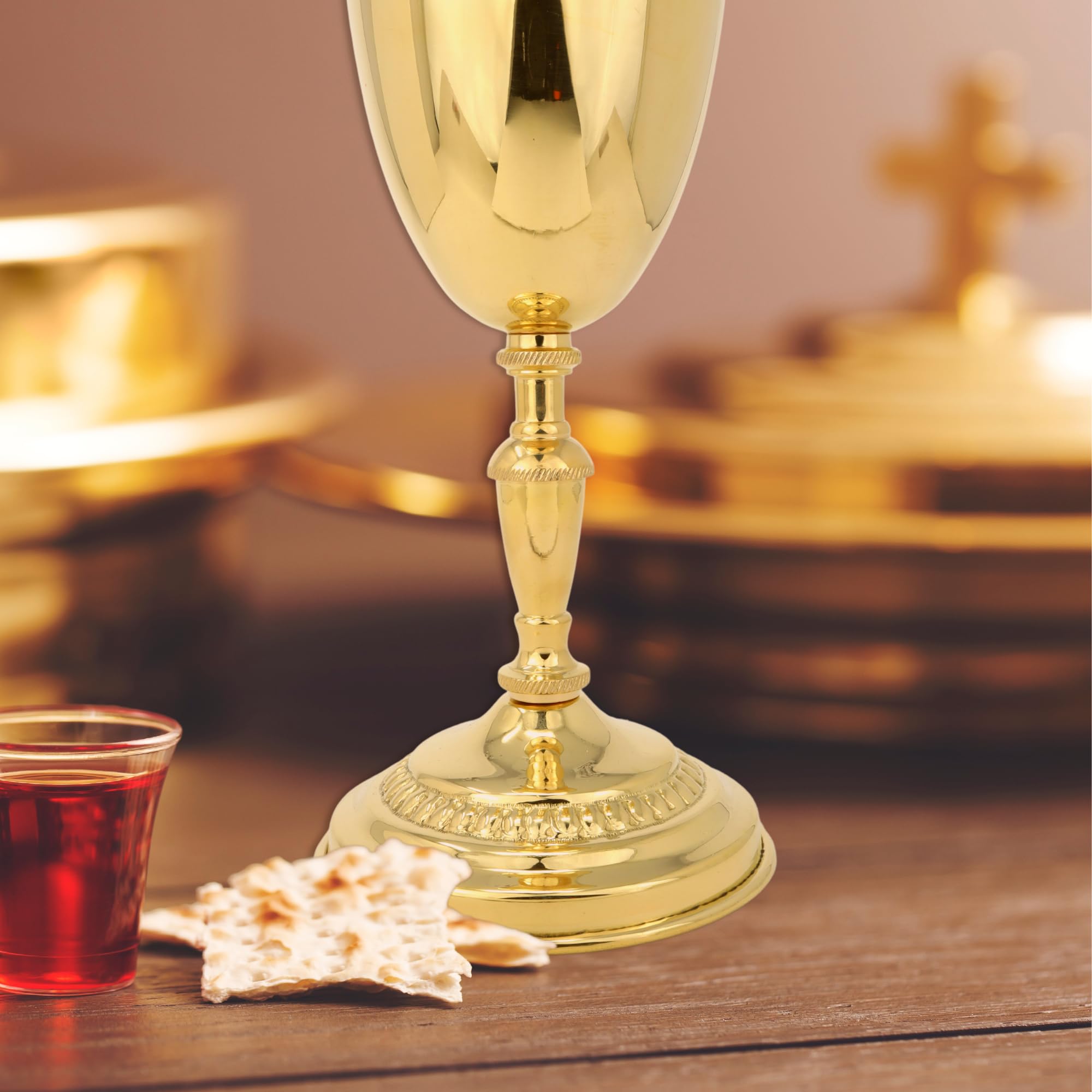 Amazon.co.jp: Needzo エレガント キリスト教 真鍮 聖杯 宗教