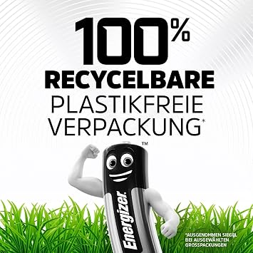 Energizer Advanced AAA batteries (24 pieces) 1.5 V alkaline batteries powerful and durable made in the EU 100% plastic-free packaging can be stored for 10 years [exclusive to Amazon]