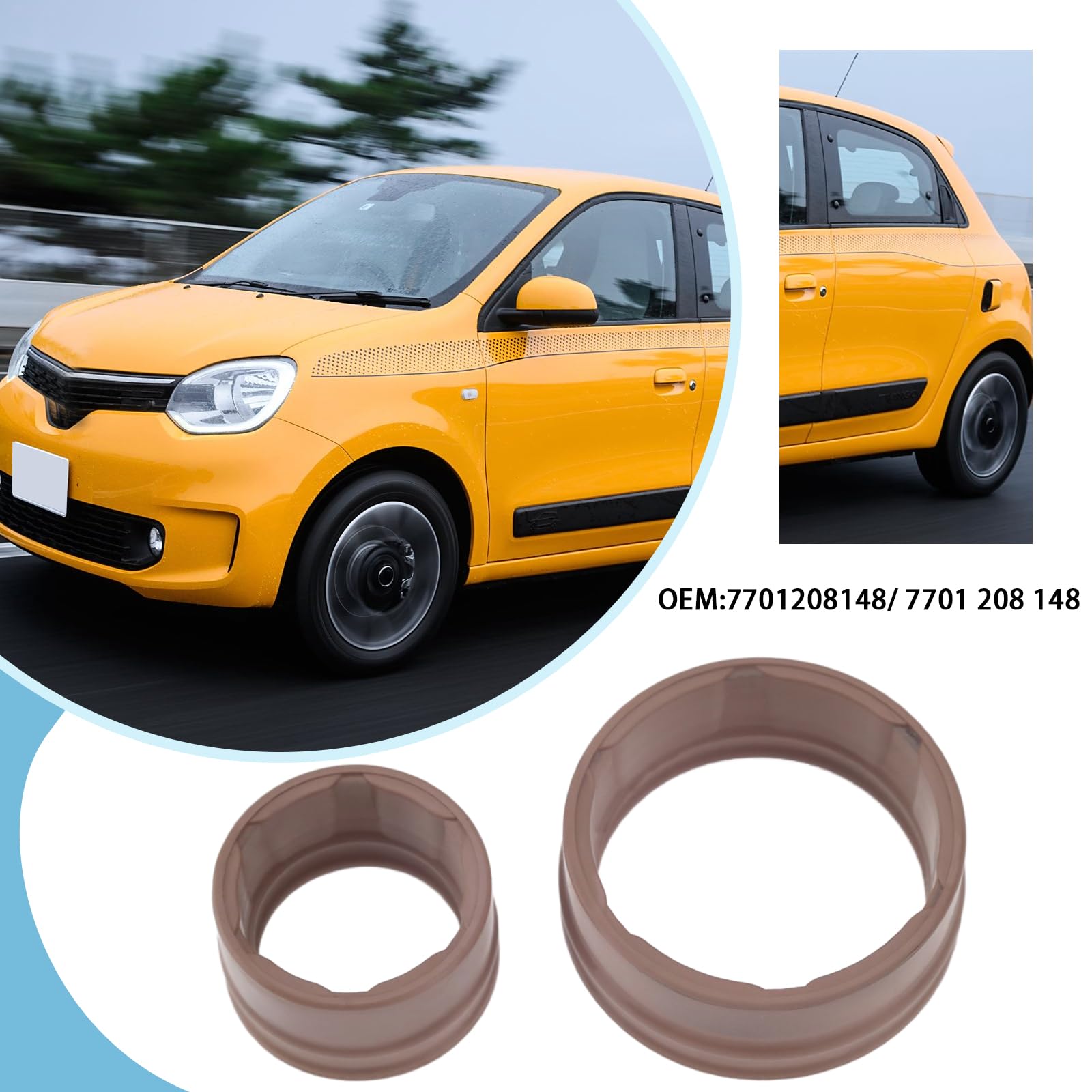 Renault Kit guarnizioni aria condizionata 8 pezzi diametro interno 10,6 mm/17 mm OEM 7701208148