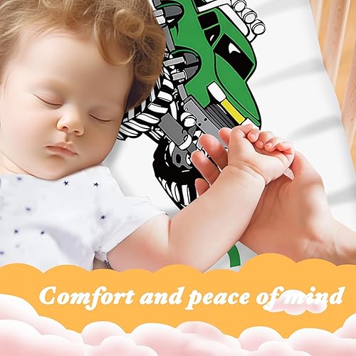 Miniatura 7 de Sábanas personalizadas para cuna de bebé, sábana bajera con nombre personalizado para funda de colchón estándar de cuna, paquete de 2 unidades,