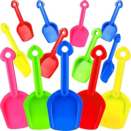 Gejoy 12 Pcs Sand Shovels for Kids: A Kaleidoscope of Fun at the Beach