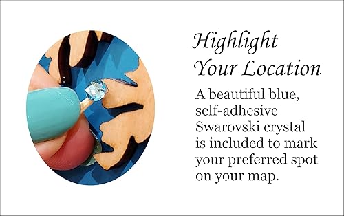 Miniatura 2 de Ozark National Scenic Riverways, Missouri Framed Wood Laser Engraved Map  Custom Text Included  Wood Sign  Wall Hanging Nautical Art  2D Wood Map