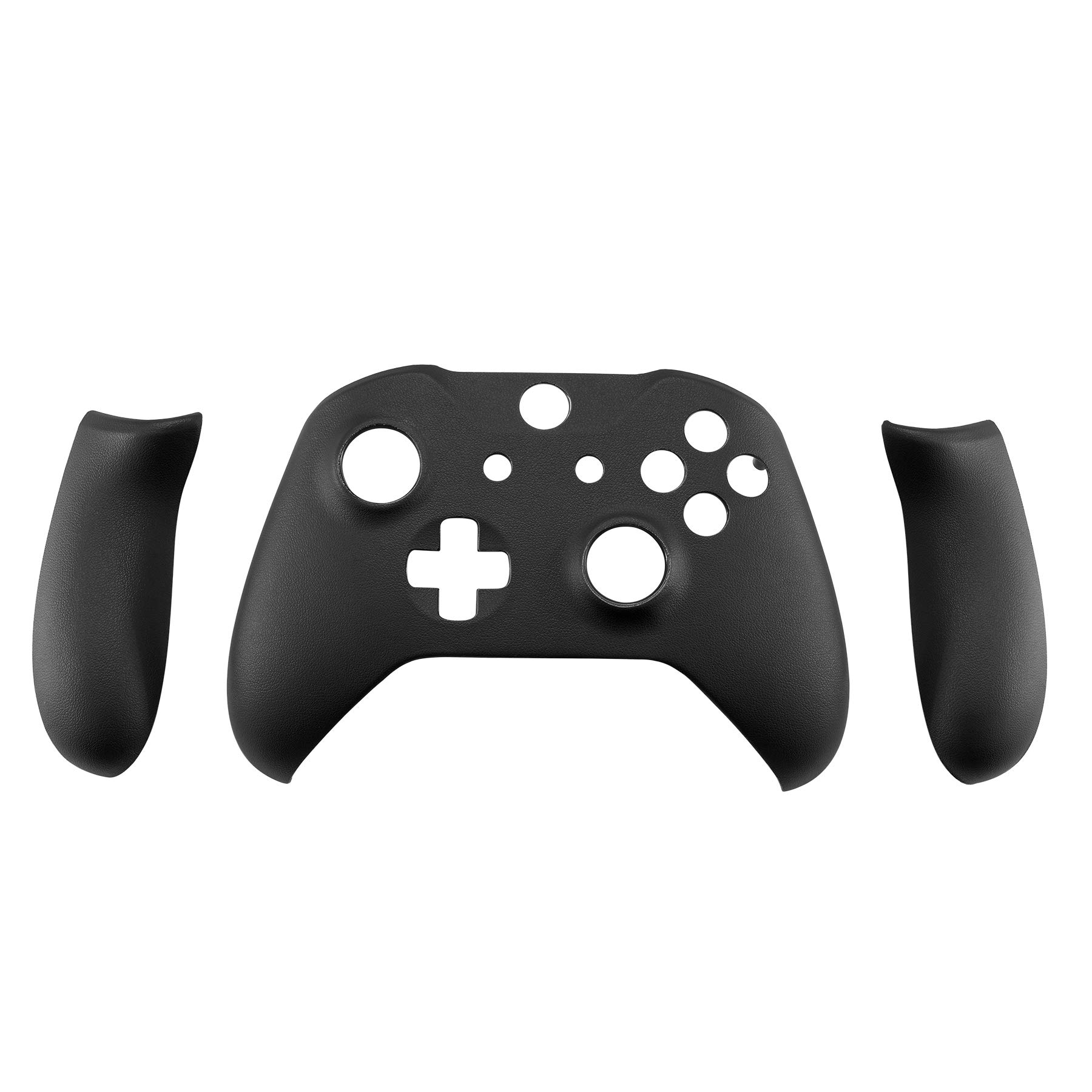 eXtremeRate Cover Grip per Xbox One S X Controller Model 1708,Custodia Frontale Case Scocca Copertura Impugnatura Shell Ricambio per Xbox One S X Joystick-PU Nera