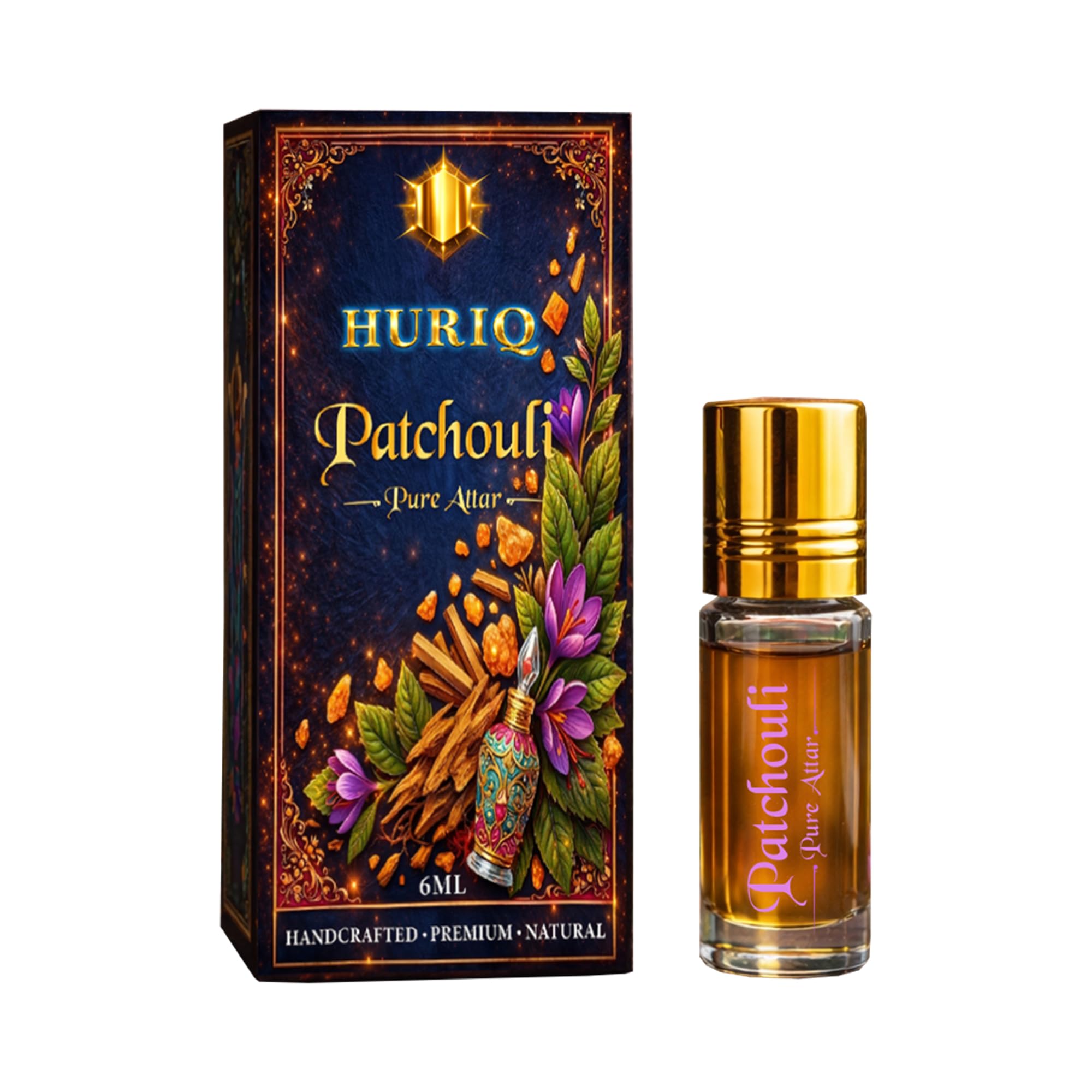 PATCHOULI Attar | Premium Non Alcoholic Perfume Oil | Long Lasting Earthy Woody Fragrance | Natural Ittar | Unisex Roll On Perfume for Men & Women | 6ml-image-21