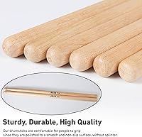 Vista 4 de Baquetas de tambor 5A de madera de arce 1 par