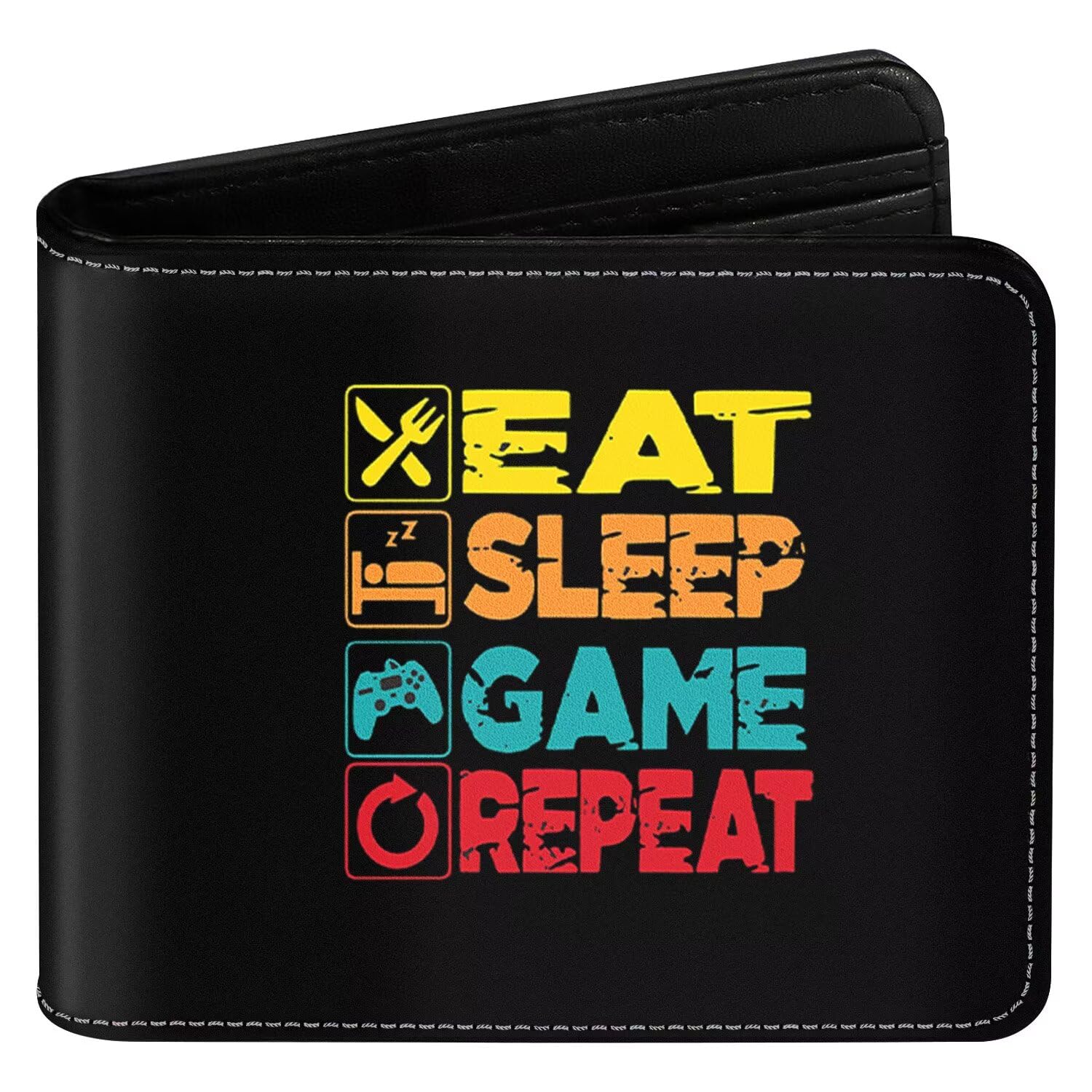 Amazon.com: EXXBYELI Boys Wallet Funny Gamepad Leather Cute Wallets ...