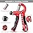 ALMAH Hand Grip Strengthener kit(5 Pack),Grip Strength Trainer,Forearm Workout Trainer Adjustable Grip Exercises,Finger Grip Strengthener,Finger Stretcher,Grip Ring & Stress Relief Ball with Carry Bag