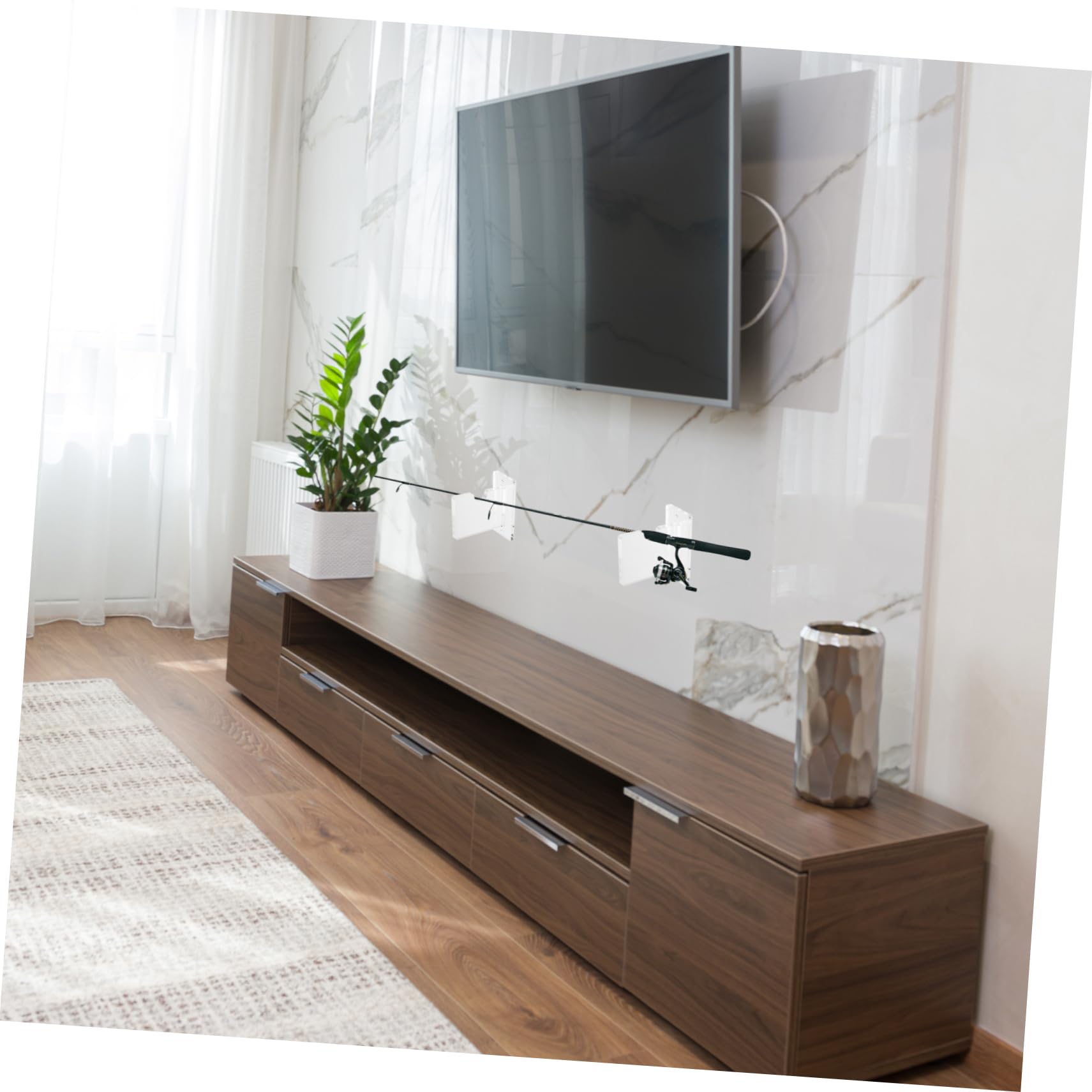 SUPVOX 5paia Per Canne Rack Per Esposizione e Stoccaggio Canne Design Stabile
