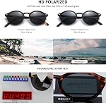 ZENOTTIC Lunettes de soleil polarisés pour femmes Hommes : cadre carré rétro UV Protection paquet de 2