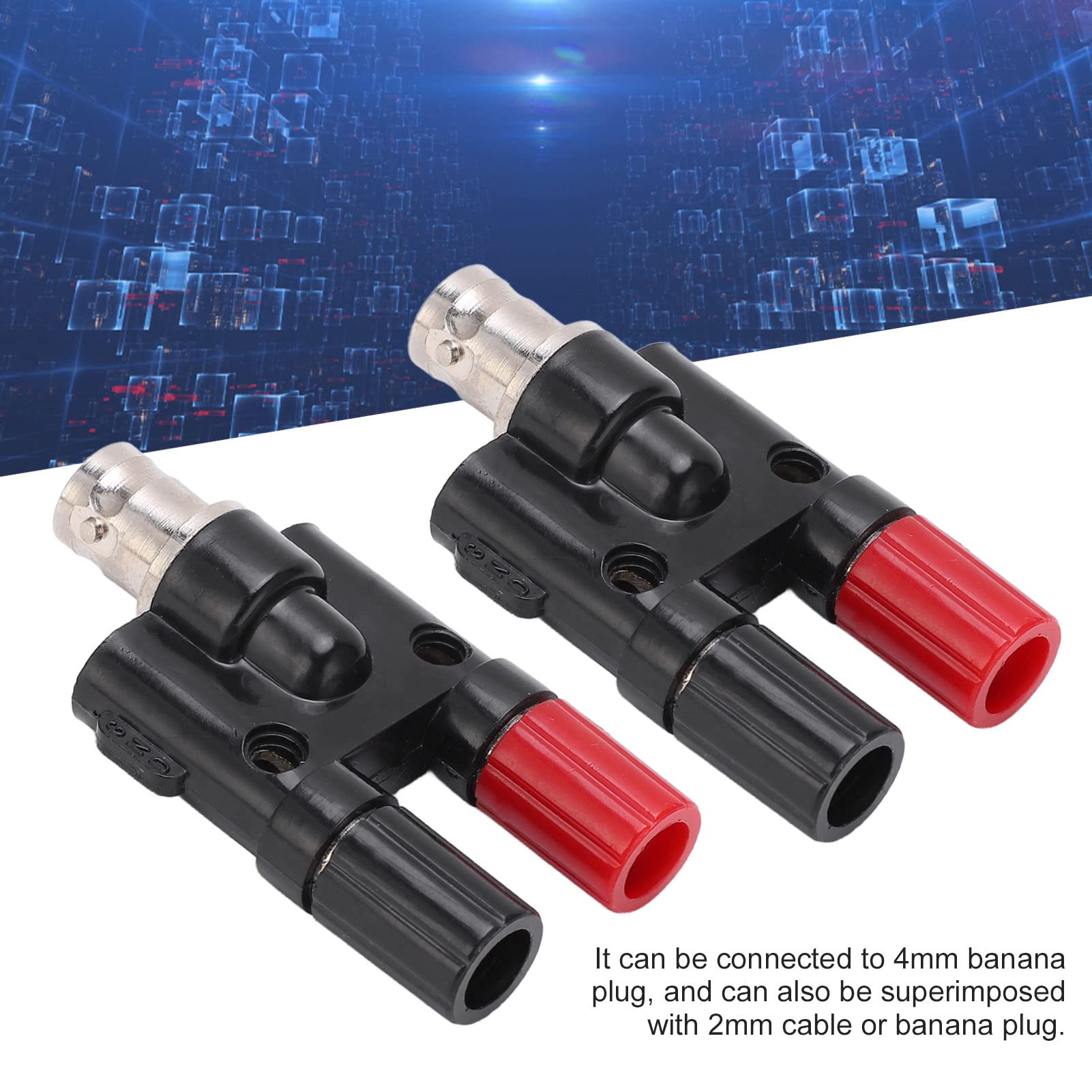 Lot De 5 Adaptateurs Fiches Banane 4mm Vers 2mm - En Laiton Et PA - Pour Multimètres, Instruments électroniques - 5 Couleurs - 3