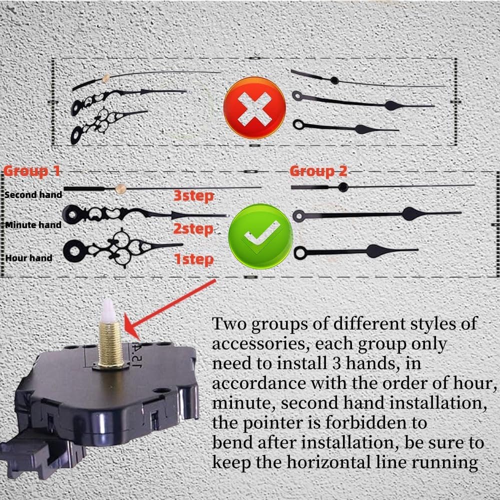 Clock Replacement Mechanism Quartz Pendulum Clock Movement Kit