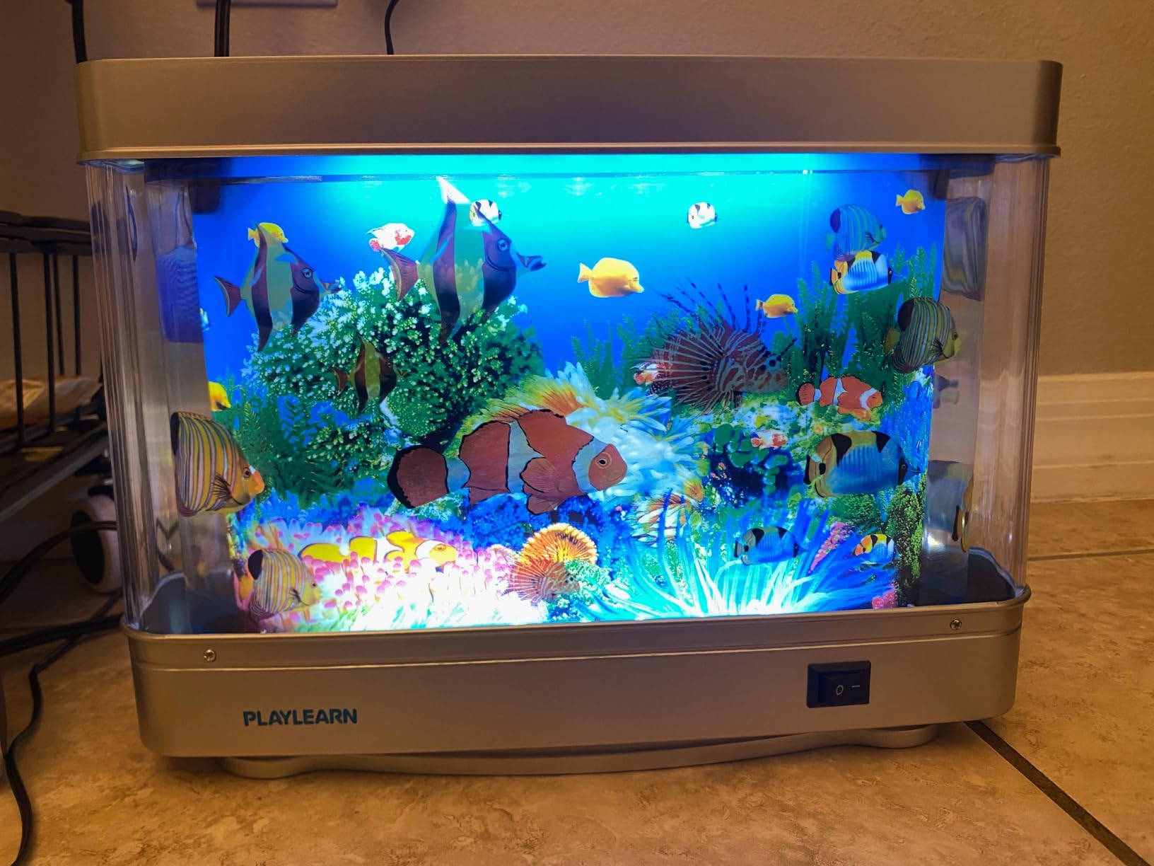7/mo Finance Playlearn Fake Fish Tank Mini Aquarium Artificial