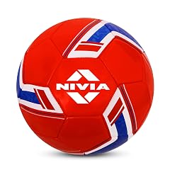 Nivia Spinner Machine Stitched Football (England), 32 Panel Football, PVC Stitched Football, Football for Traning, Recreational, Beginners, Soccer Ball, Football Size - 5 (Multicolour)