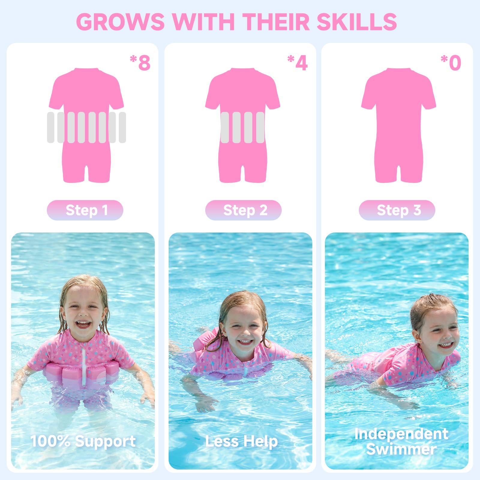 Traje de baño bebé niña niño con flotación niño natación entrenamiento ayuda flotante traje de baño de una sola pieza nadadores trajes de baño