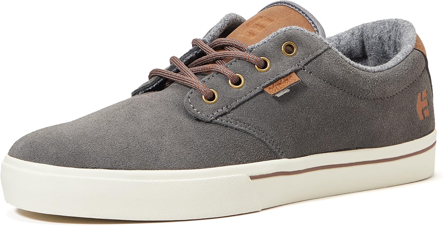 Etnies Men's Jameson 2 Skate Shoe, Grey/Brown, 7