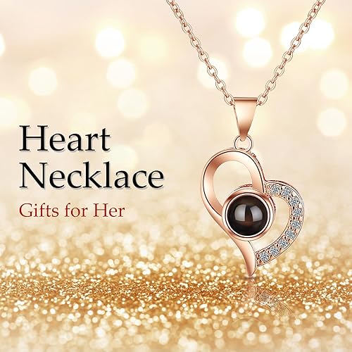 Miniatura 9 de Regalos para el día de San Valentín para ella, rosa real preservada con collar, regalos para el día de San Valentín para mujeres, flores eternas,