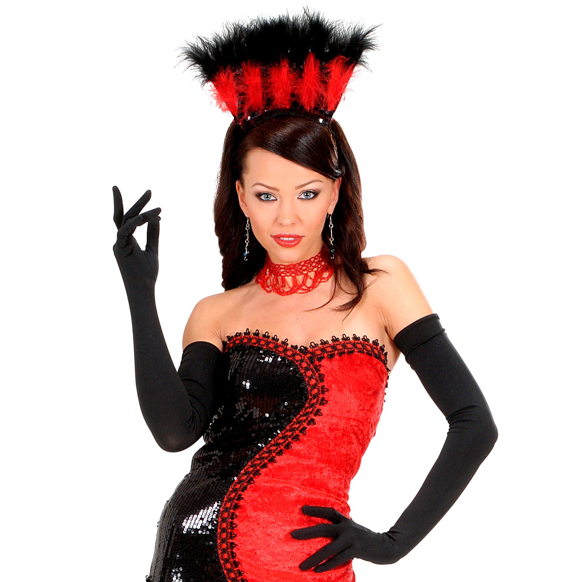 W WIDMANN MILANO Party Fashion - Gloves, 60 cm long, carnival, 1920s, party theme