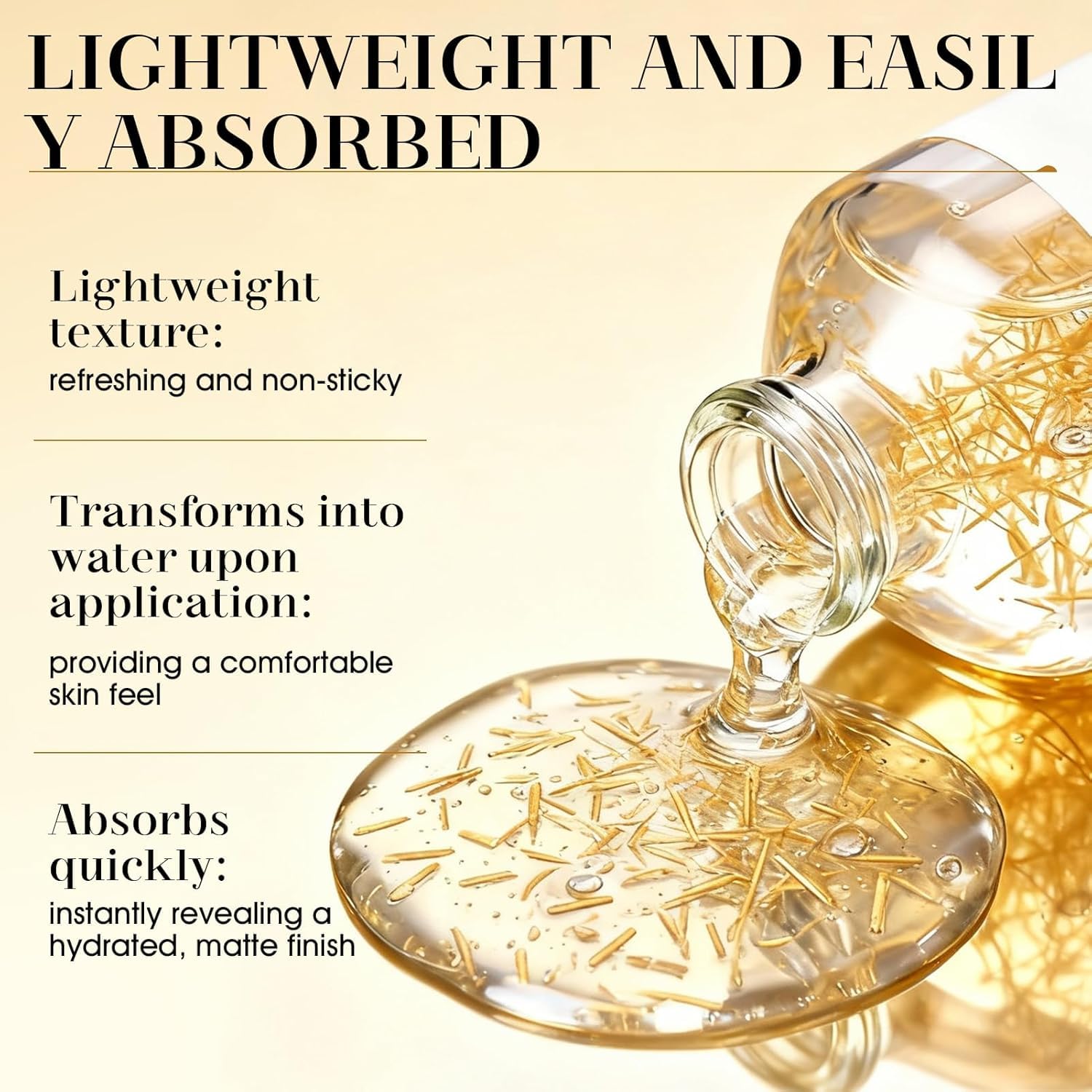 Deep Collagen Silk Peptide Intensive Ampoule,Silk Peptide Intensive Lifting Ampoule,Anti-Aging Hydrating Serum for Face with Collagen & Multi Peptides, Hyaluronic Acid Serum for All Skin Types