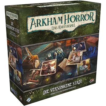 Fantasy Flight Games Arkham Horror The Card Game - The Sunken City Investigator Expansion Expert Game Card Game 1-4 Players From 14+ Years 45 Minutes German 2D